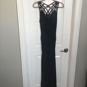 Black maxi dress